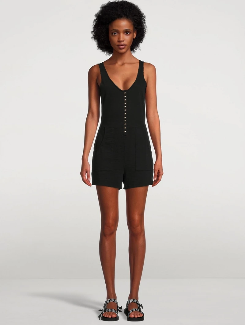 Gidget Cotton Utility Romper