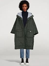 Quilted Recycled Ripstop Cape
