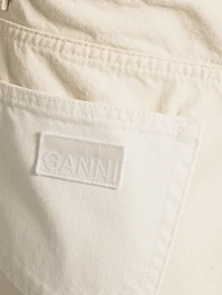 Cutline Curved-Leg Jeans