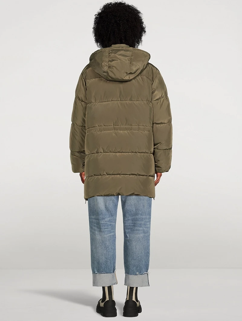 Recycled Polyester Tech Puffer Coat