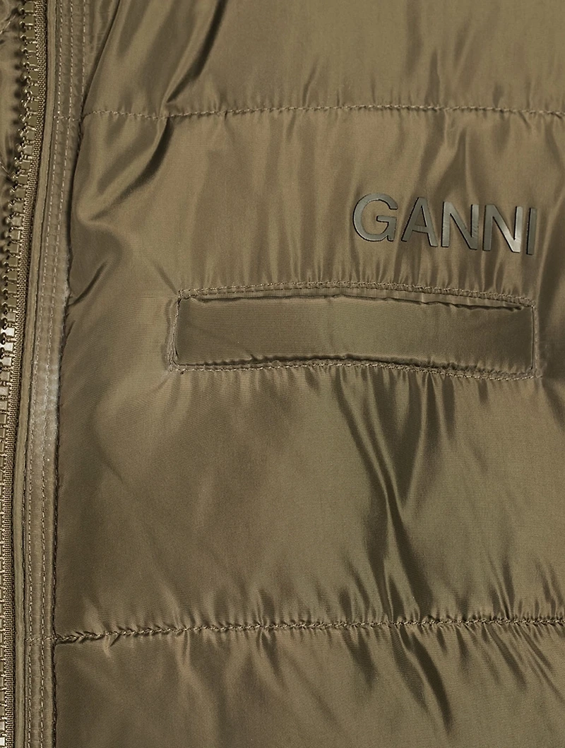 Recycled Polyester Tech Puffer Coat