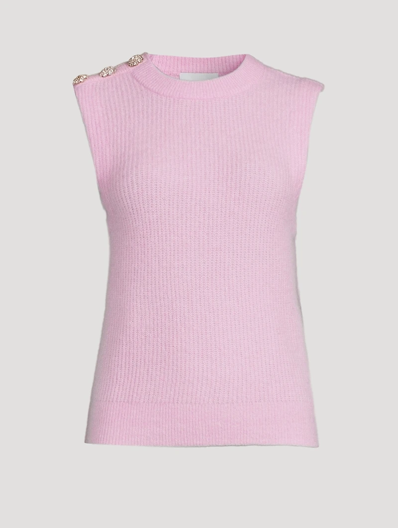 Rib-Knit Wool-Blend Vest