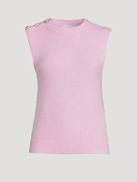 Rib-Knit Wool-Blend Vest