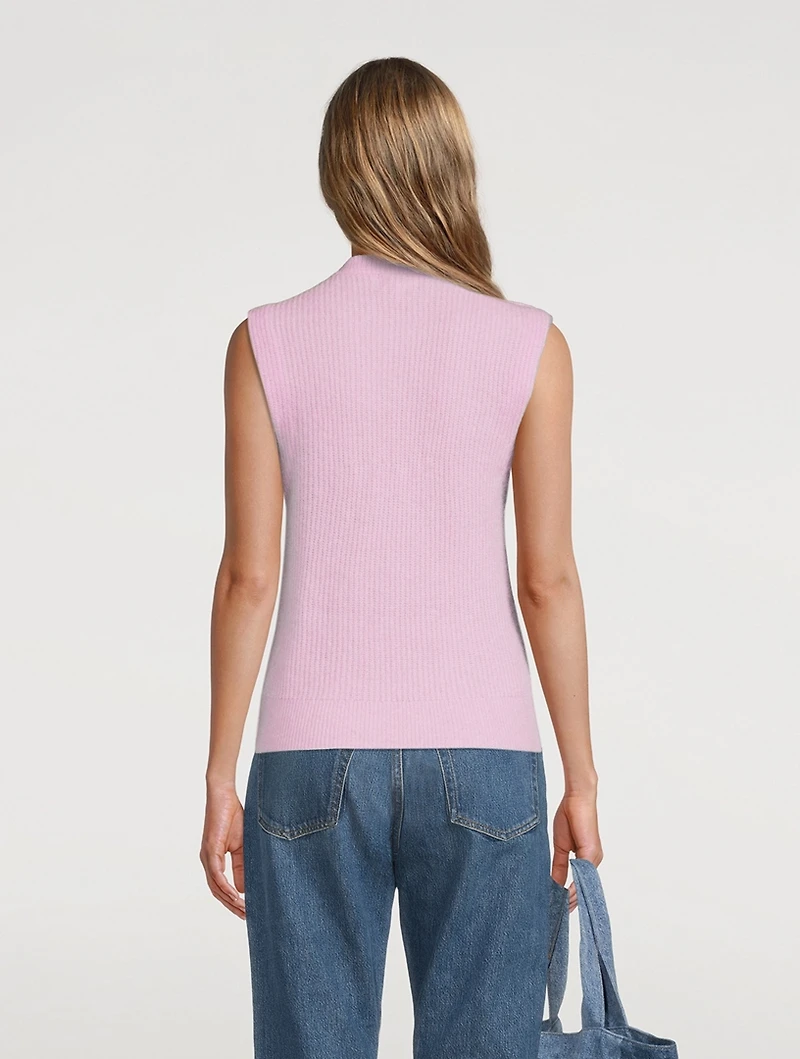 Rib-Knit Wool-Blend Vest