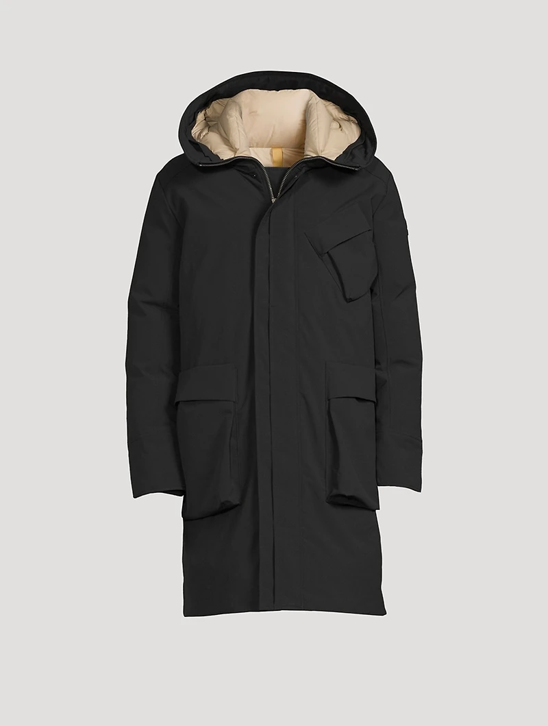 Jonas Mid-Length Down Coat With Hood