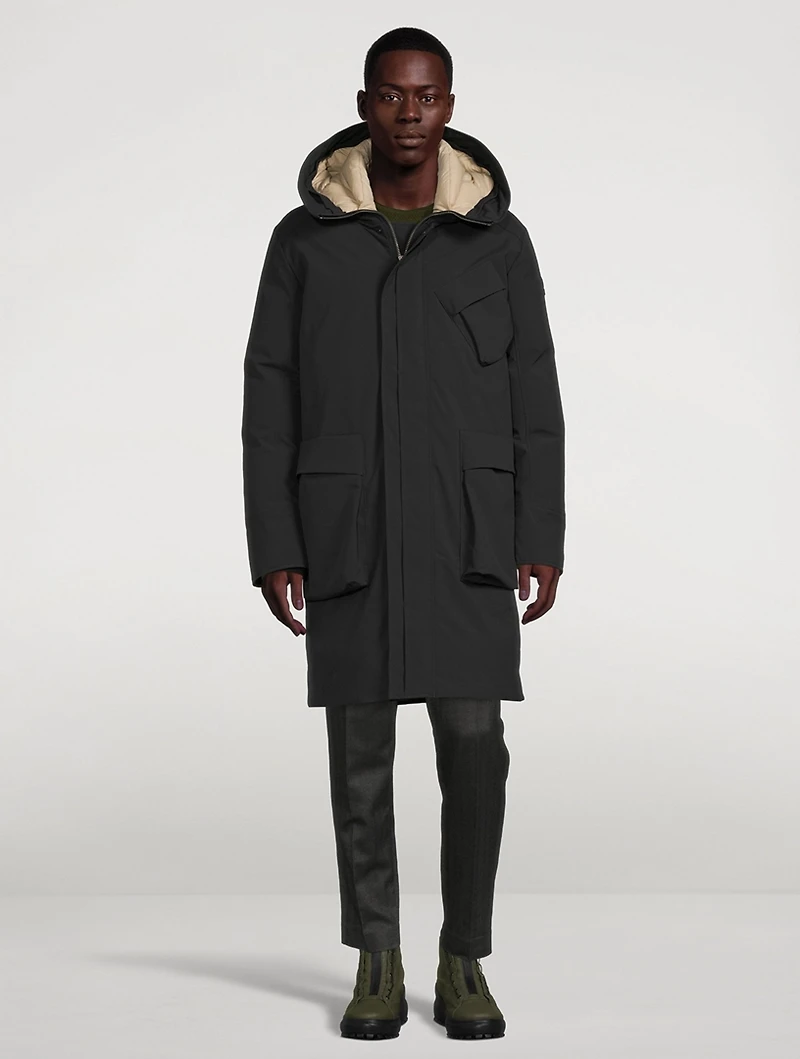 Jonas Mid-Length Down Coat With Hood