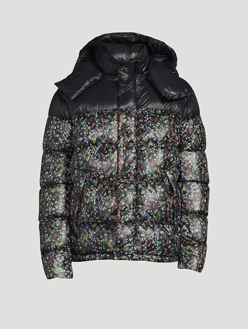 Misto Down Puffer Jacket Floral Print