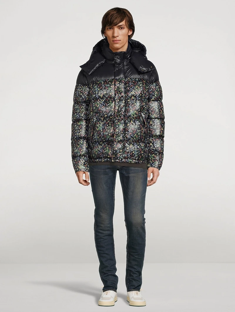 Misto Down Puffer Jacket Floral Print