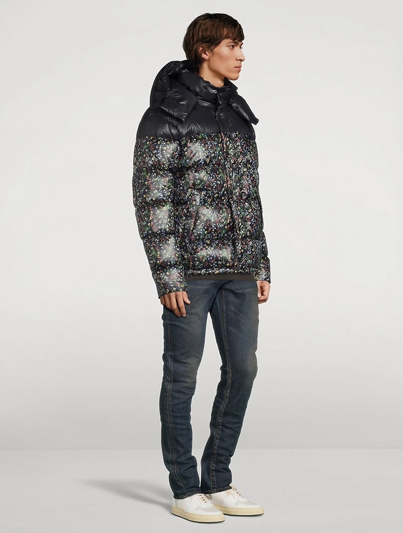 Misto Down Puffer Jacket Floral Print