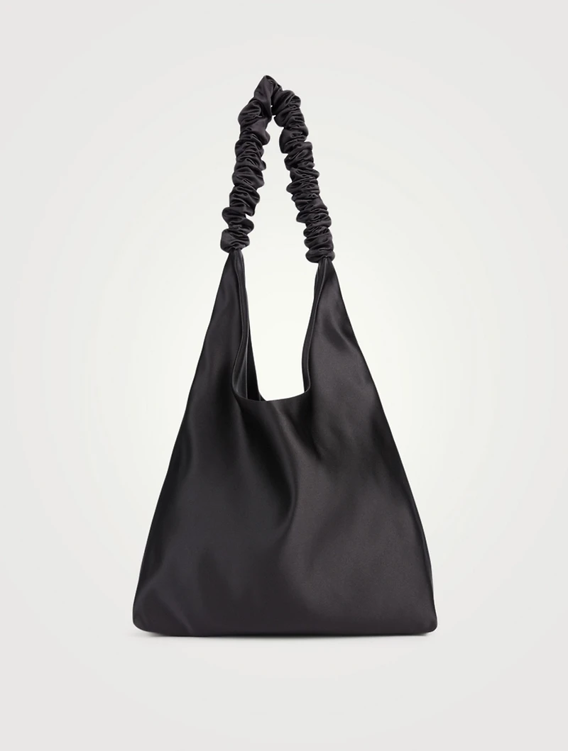 Y2K Satin Ruffle Tote Bag