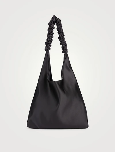 Y2K Satin Ruffle Tote Bag