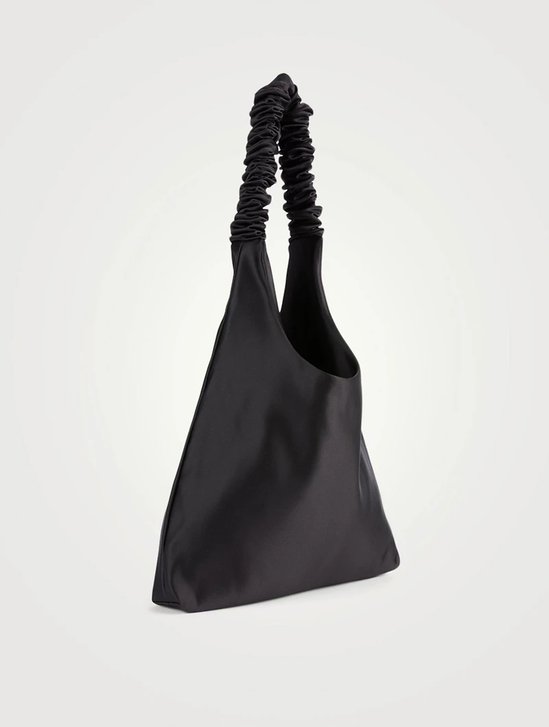 Y2K Satin Ruffle Tote Bag