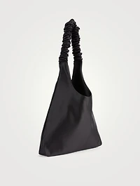 Y2K Satin Ruffle Tote Bag