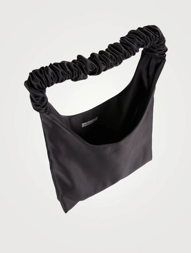 Y2K Satin Ruffle Tote Bag