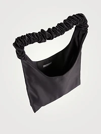 Y2K Satin Ruffle Tote Bag