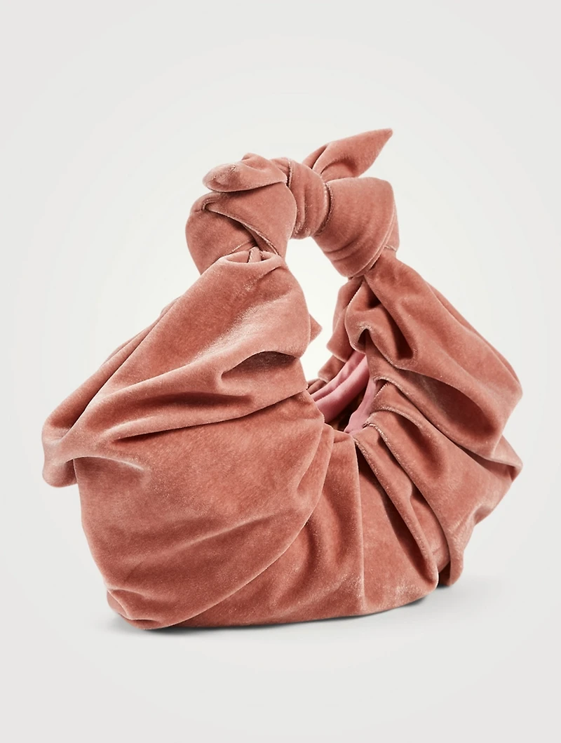 Kiku Velvet Croissant Bag