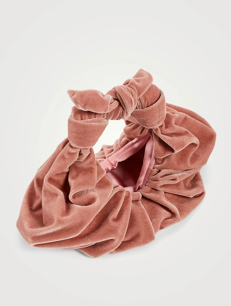 Kiku Velvet Croissant Bag