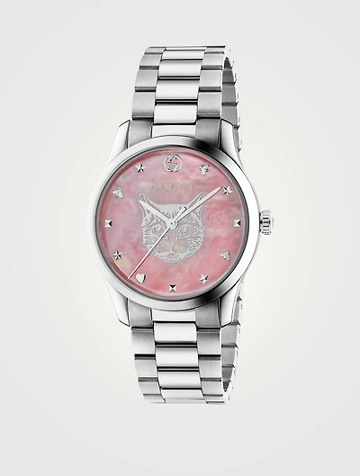G-Timeless Feline Head Bracelet Watch