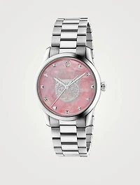 G-Timeless Feline Head Bracelet Watch