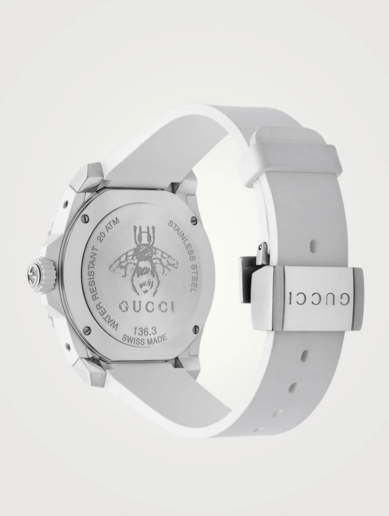 Dive Stainless Steel Rubber Strap Watch