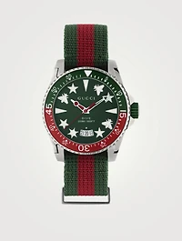 Dive Stainless Steel Web Strap Watch