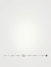Double G Silver Bracelet With Mother-Of-Pearl