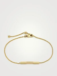 Link To Love 18K Gold Bar Bracelet