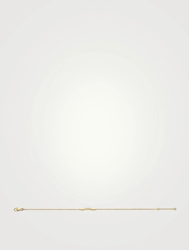 Link To Love 18K Gold Bar Bracelet