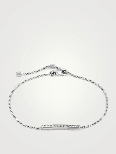 Link To Love 18K White Gold Bracelet With Diamonds