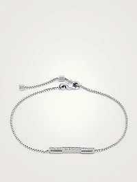 Link To Love 18K White Gold Bracelet With Diamonds