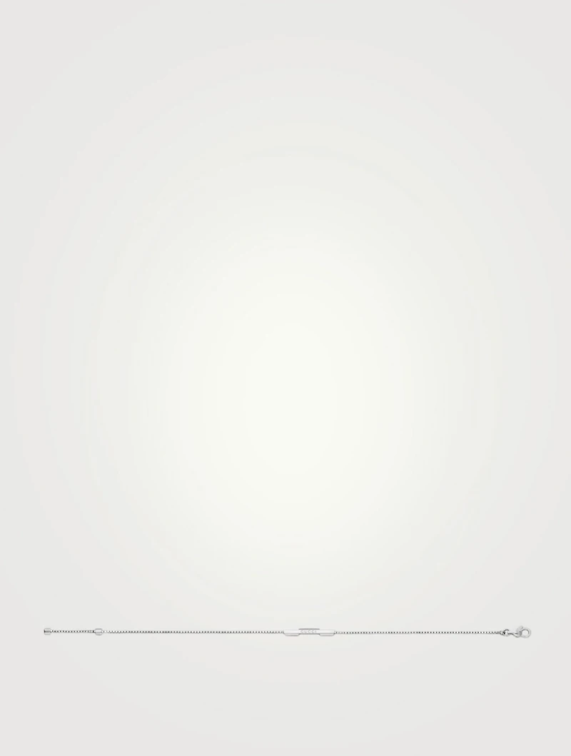 Link To Love 18K White Gold Bracelet With Diamonds