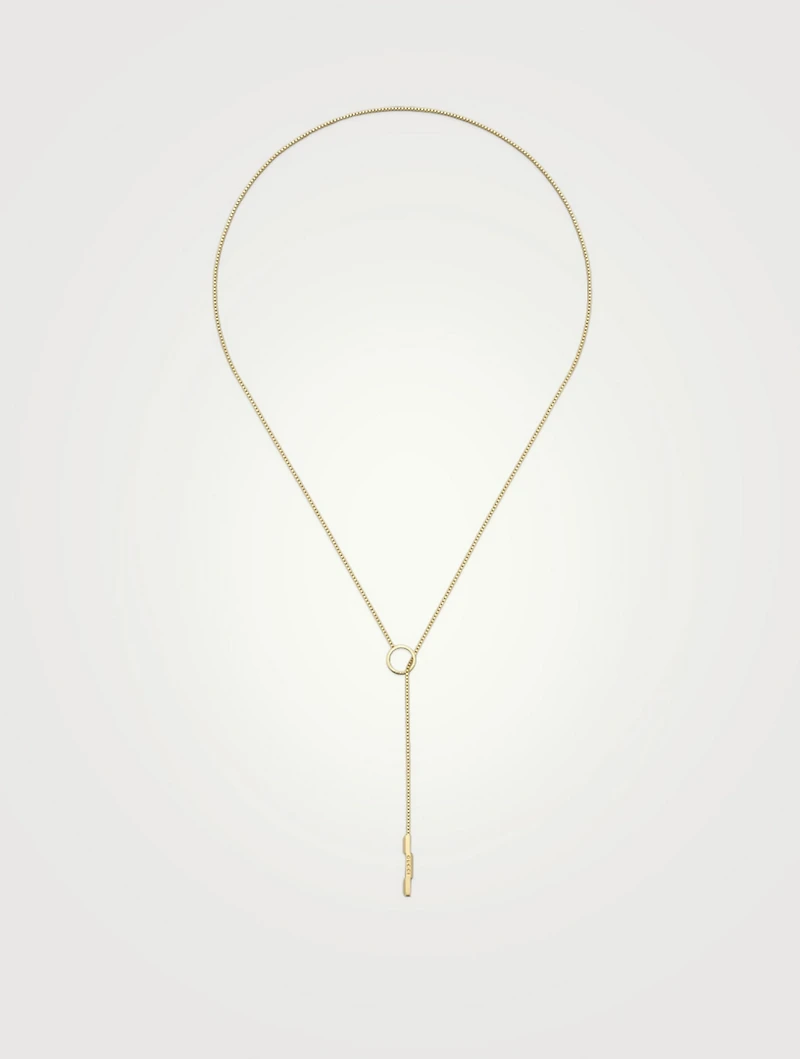 Link To Love 18K Gold Lariat Necklace