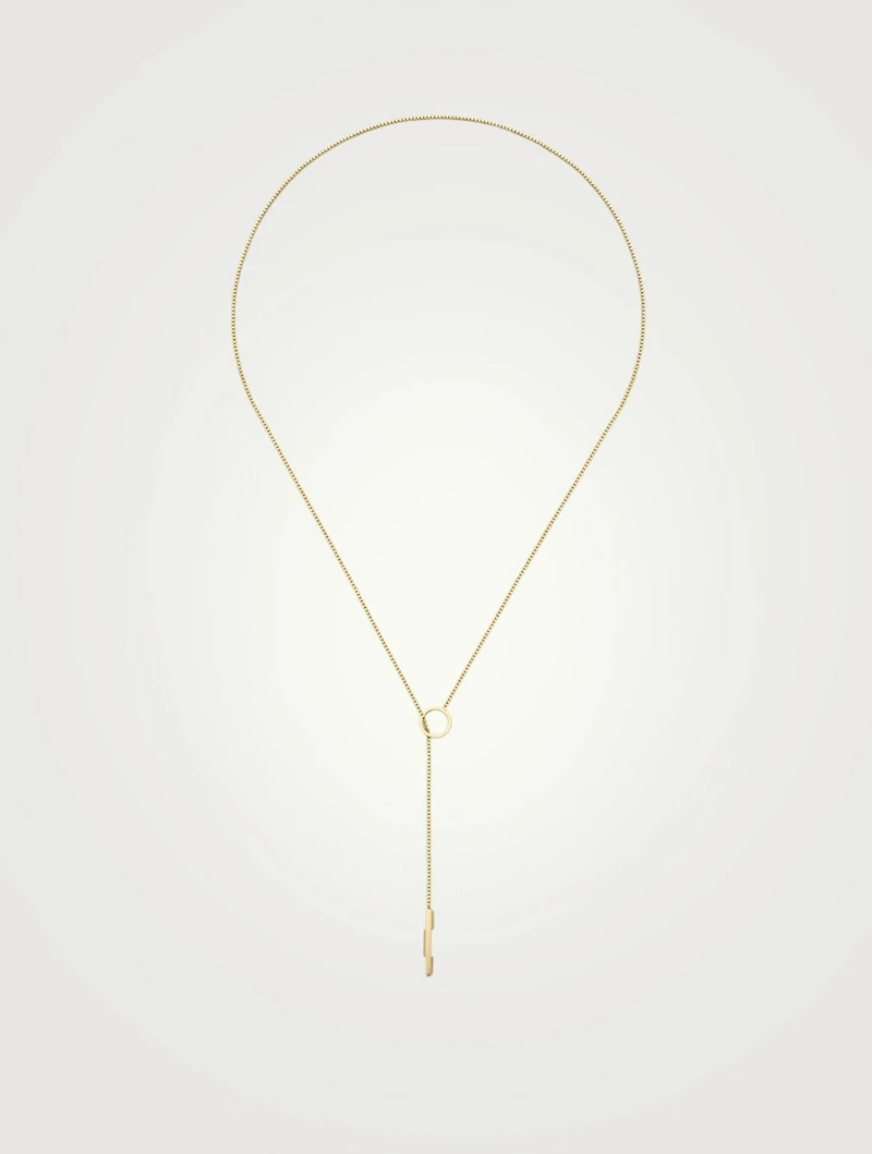 Link To Love 18K Gold Lariat Necklace