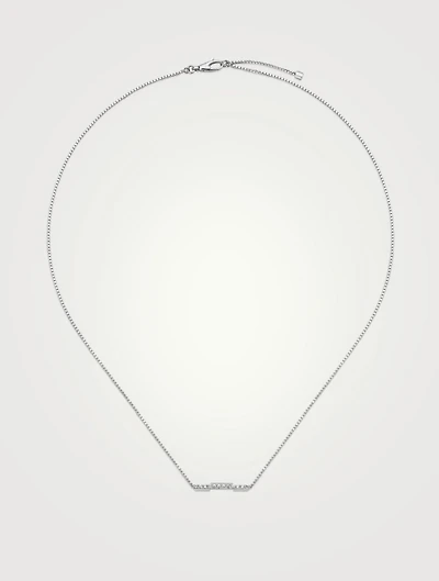 Link To Love 18K White Gold Necklace With Diamonds