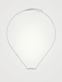 Link To Love 18K White Gold Necklace With Diamonds