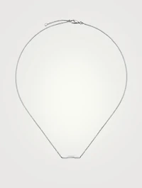 Link To Love 18K White Gold Necklace With Diamonds