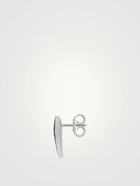 Interlocking G Sterling Silver Heart Earrings