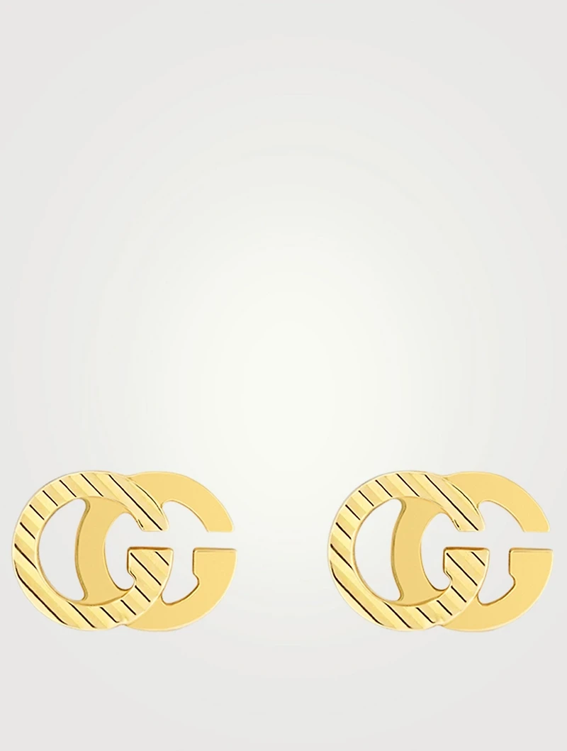 GG Running 18K Gold Stud Earrings