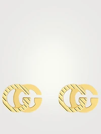 GG Running 18K Gold Stud Earrings