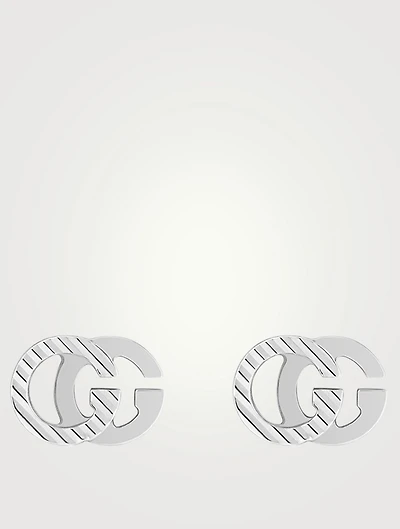 GG Running 18K Gold Stud Earrings