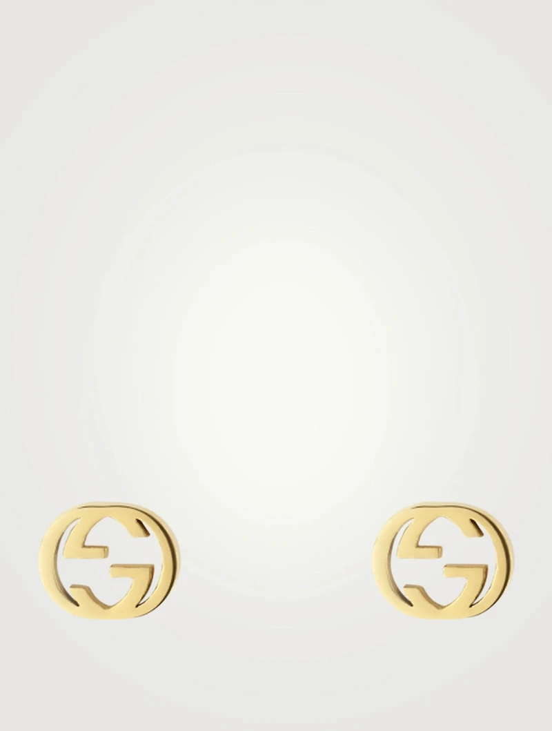 Interlocking G 18K Gold Earrings