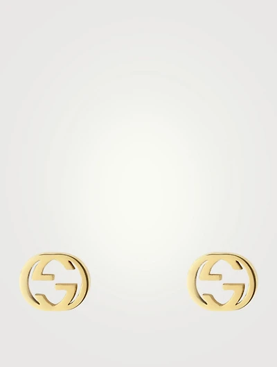 Interlocking G 18K Gold Earrings