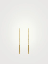 Link To Love 18K Gold Bar Chain Earrings