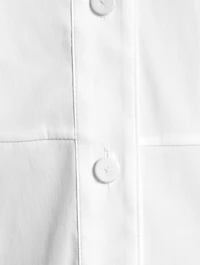 Good Cotton Gathered-Sleeve Top