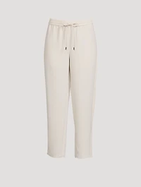 Crepe Drawstring Pants