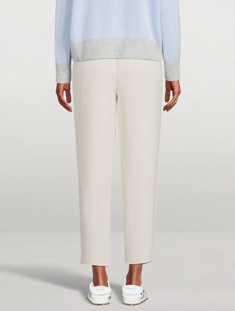 Crepe Drawstring Pants