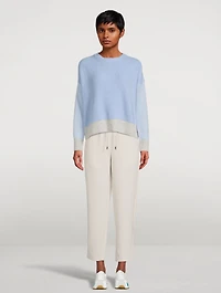 Crepe Drawstring Pants