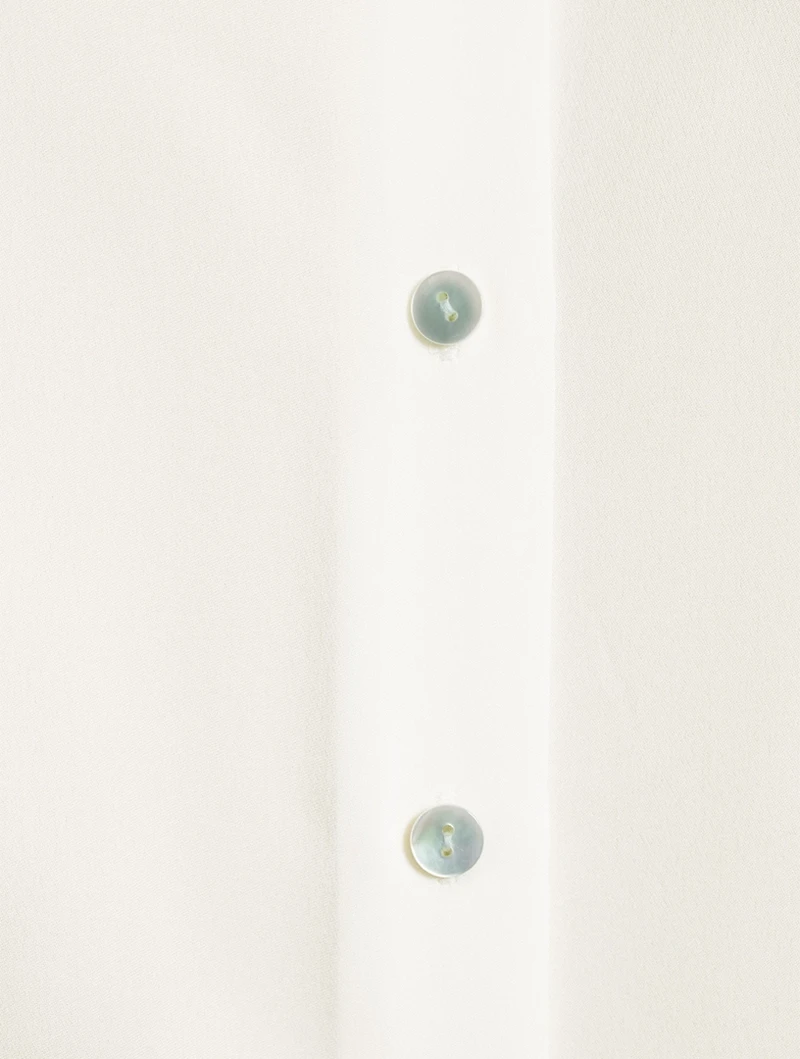 Shrunken Silk Sleeveless Shirt