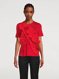 Pluma Ruffled T-Shirt