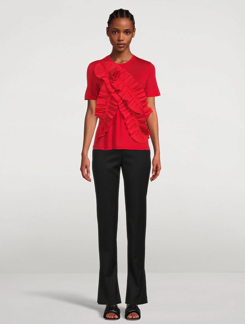 Pluma Ruffled T-Shirt